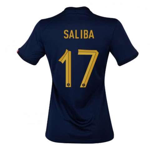 Dámy Fotbalový dres Francie William Saliba #17 MS 2022 Domácí Krátký Rukáv